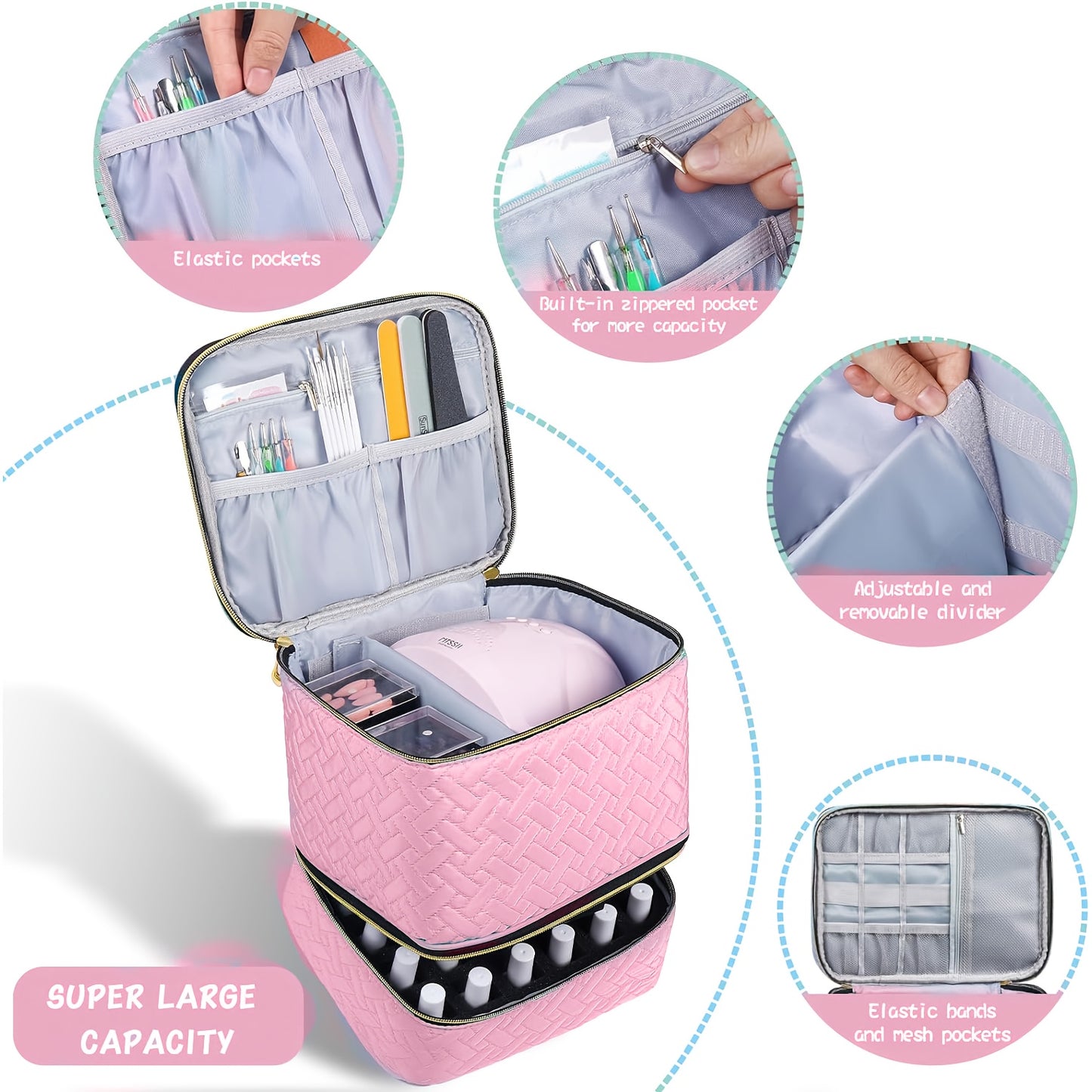 Luxury Nail Tool Organizer